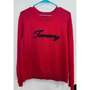 New w/Tags Tommy Hilfiger Red Sweater-Women's Small